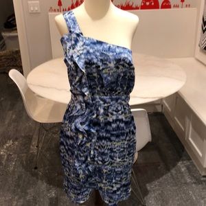 BCBGeneration NWT ruffle front one shoulder mini.8
